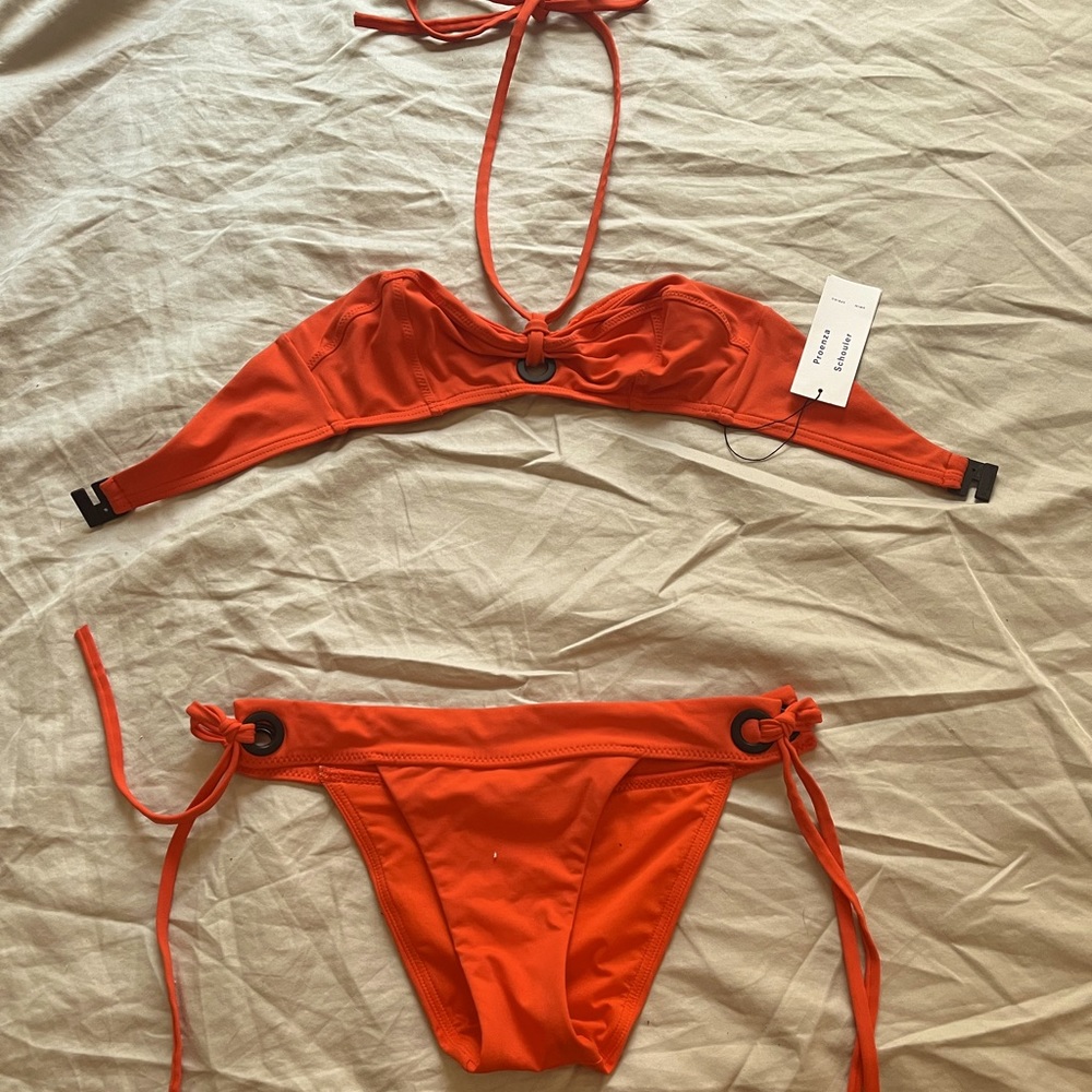 Brand New With Tags Proenza Schouler Coral Fire Bikini